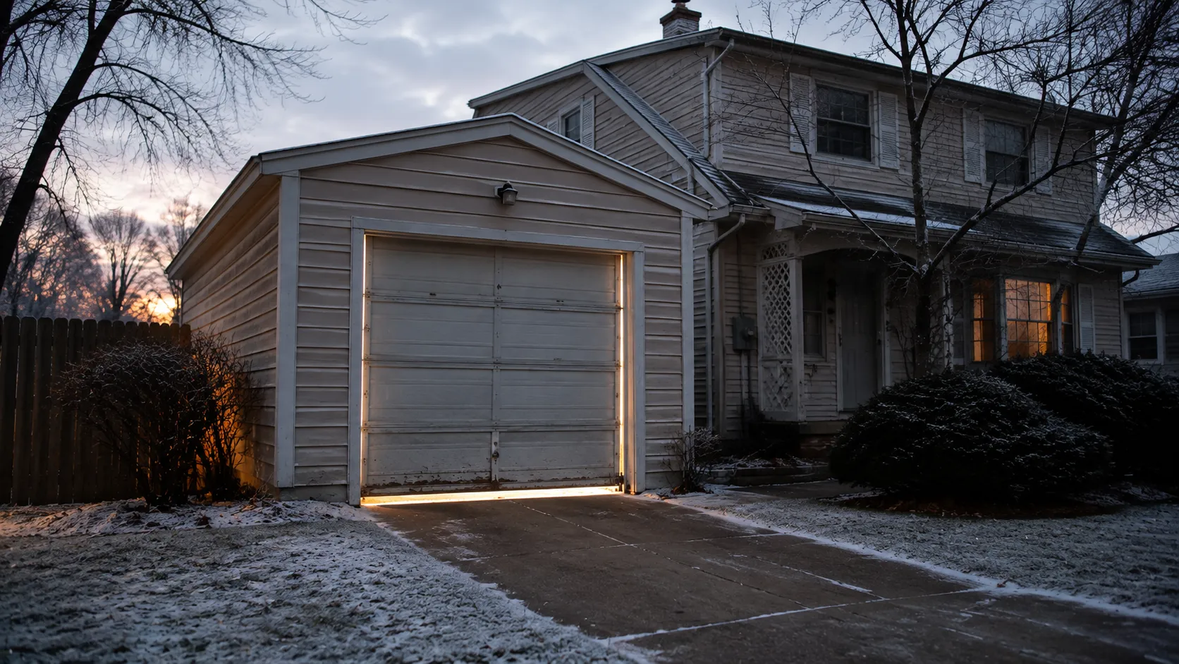 Garage door detail illustrating weather seals, draughts, and what skokie's housing stock means for your door