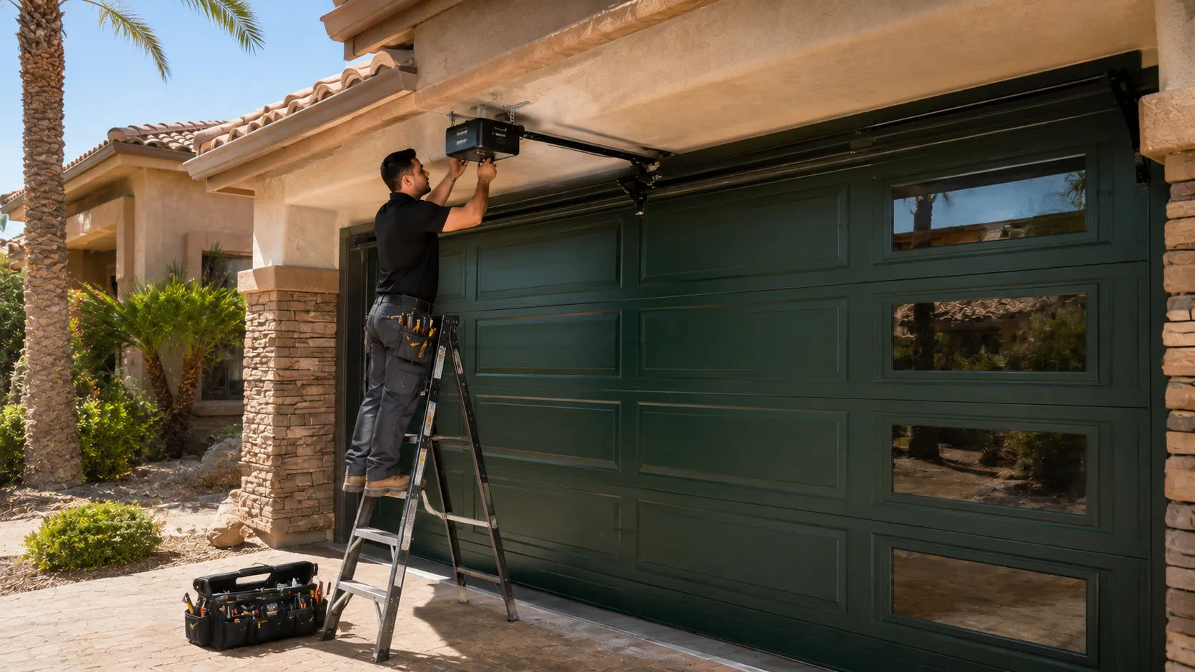 Garage door work on a home in Skokie